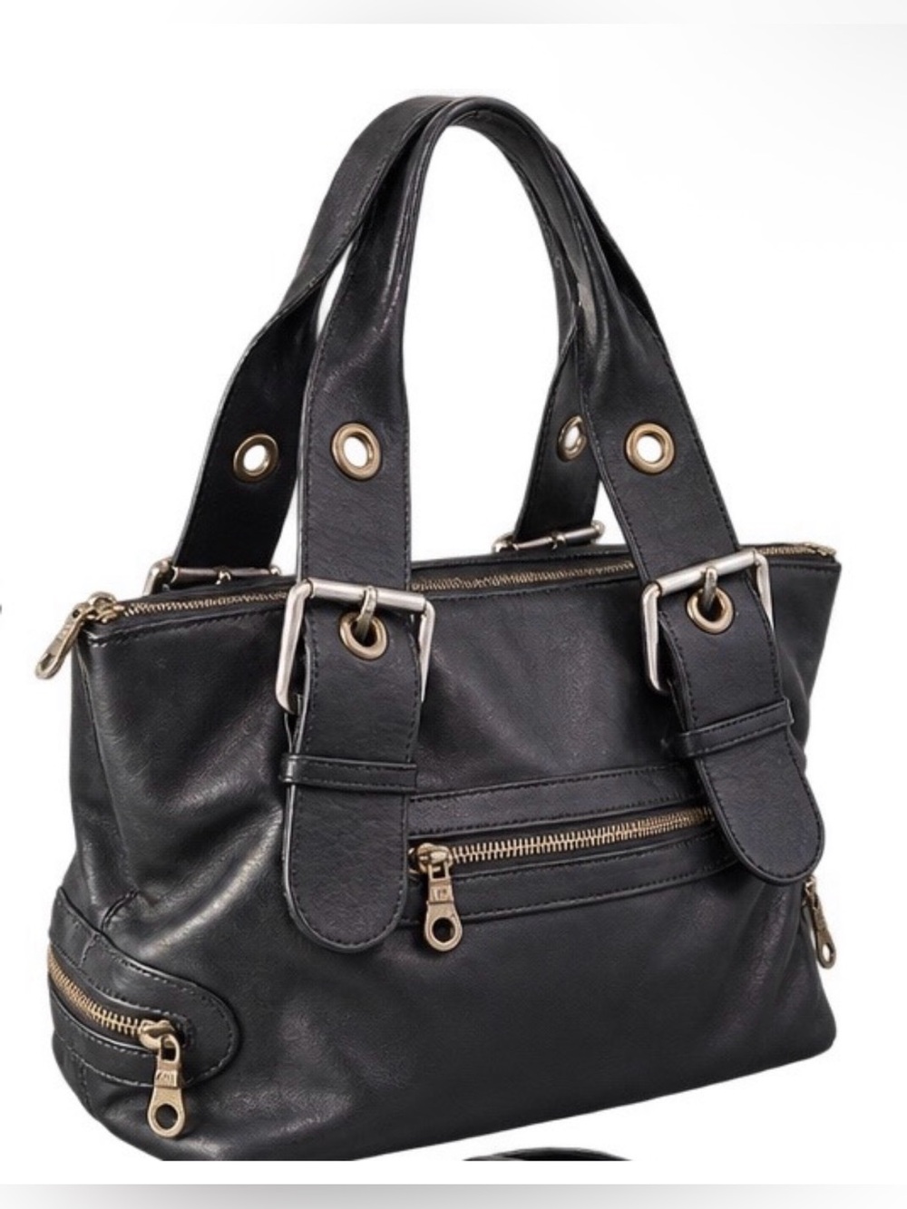 RARE Chloé F/W 2003 Phoebe Philo Era Black Leather Buckle Camera Bag Vintage Y2K - Picture 3 of 12